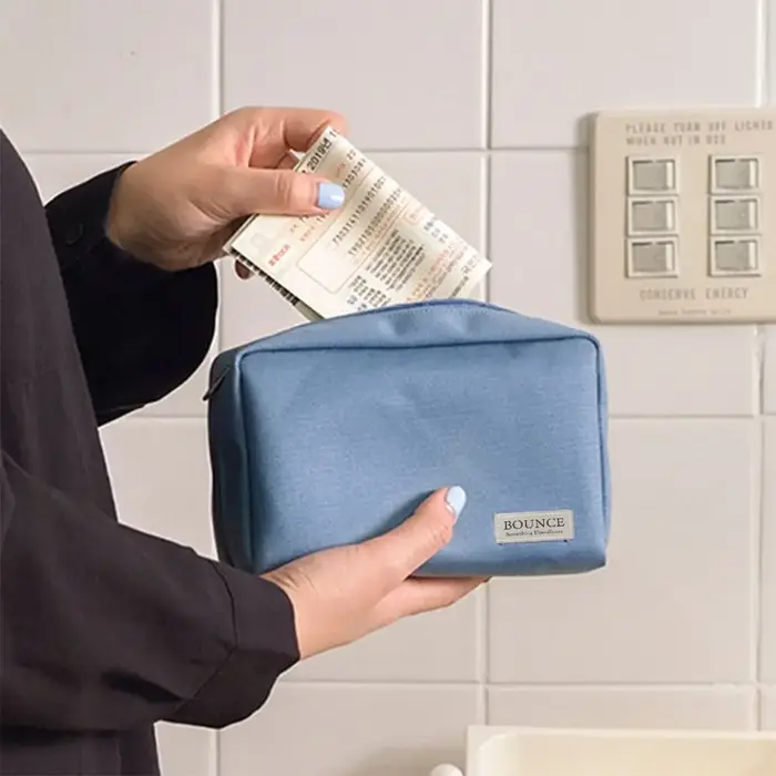 Sac de rangement numérique pour documents bancaires