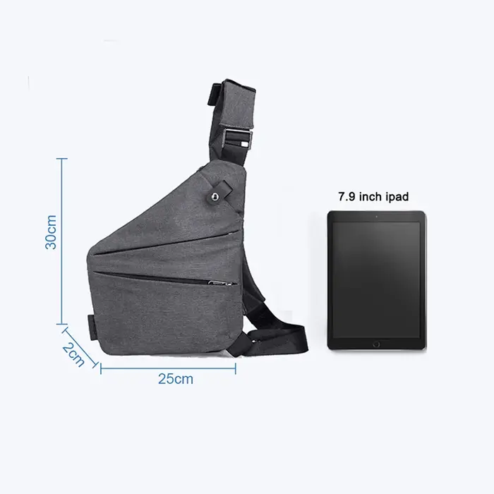 Sacs de poitrine multifonctions Anti-vol, sacs à bandoulière simples pour hommes, sacoche étanche à bandoulière, Sac banane