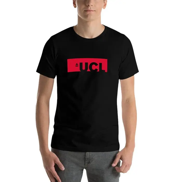T-shirt simple de couleur unie à col rond de l'Université College London (UCL)