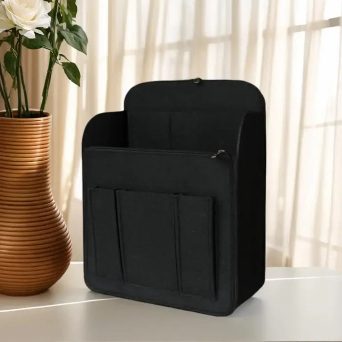 Sac intérieur multi-poches pour sac à dos, en fibre de laine durable, grande capacité, sac de rangement portable pour voyage, compatible Longchamp