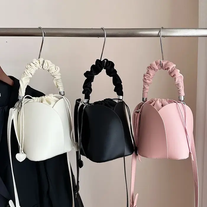 Sac à main noir en cuir Pu pour femmes