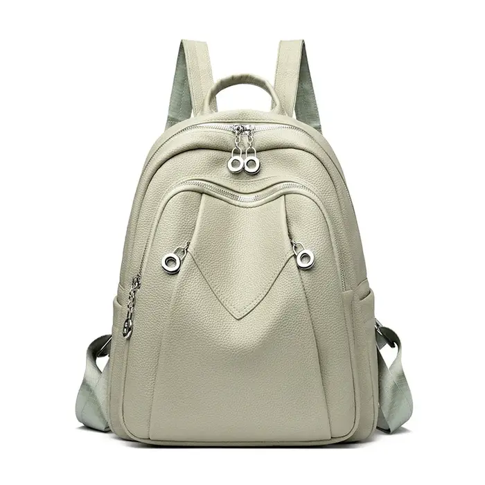 Sac à dos en cuir PU pour femmes : sacs à dos souples antivol convertibles - Sac à dos de voyage élégant
