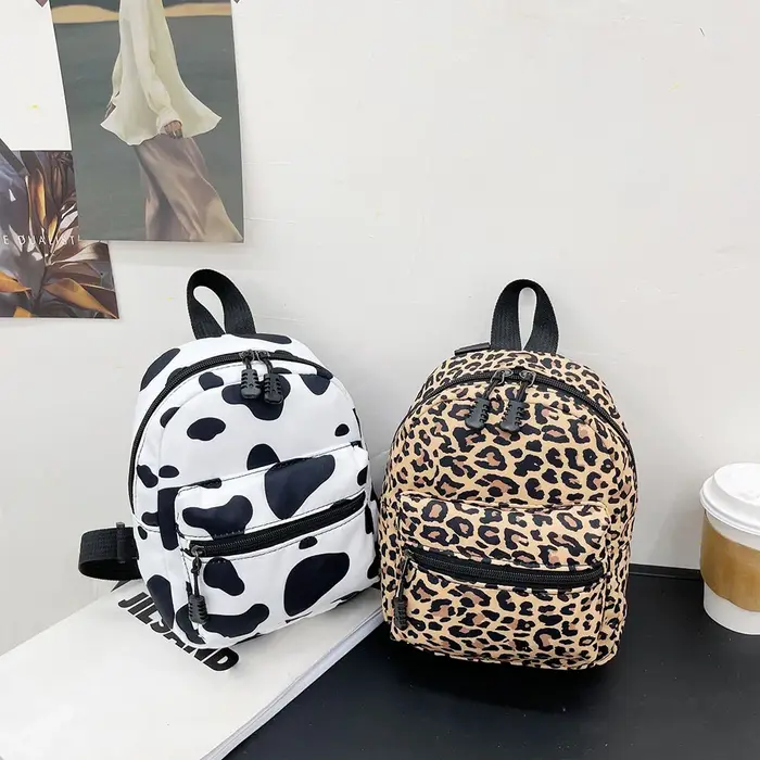 Sac à dos en nylon à motif Animal mignon pour femmes