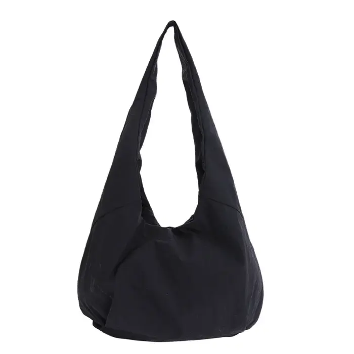 Sac à bandoulière grande capacité couleur macaron, simple, uni, polyvalent, à porter à la main ou so
