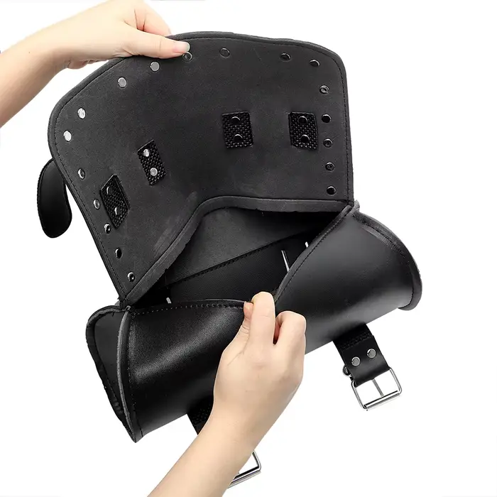 Sac à dos de Moto, sac de selle en cuir PU