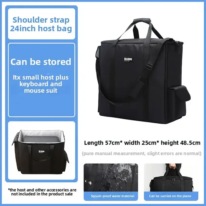 Sac de bagage pour hôte d'ordinateur, antichoc et étanche, périphériques de sports électroniques, or