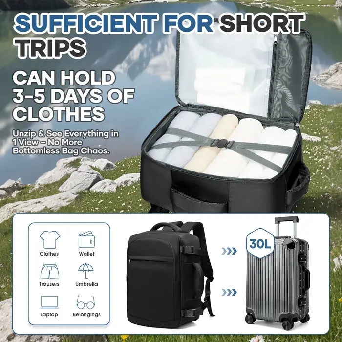 Sac à dos de voyage pour femmes et hommes