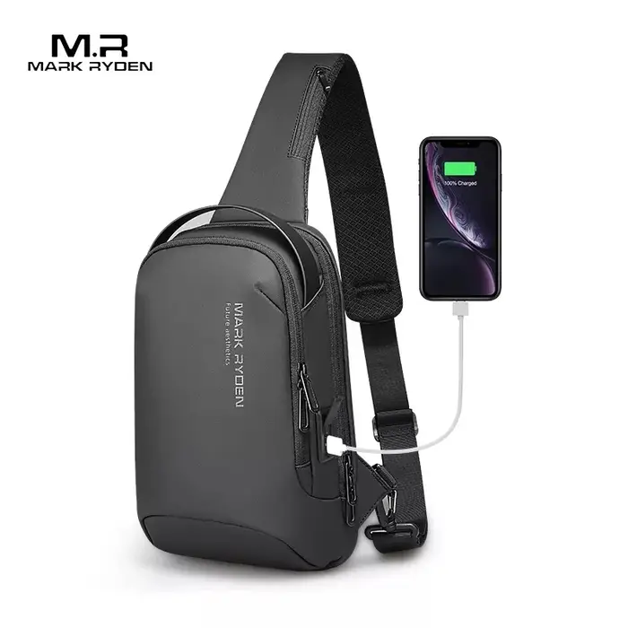Mark Ryden sac à bandoulière pour hommes sac de poitrine de sport hydrofuge sacs