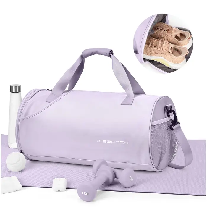 Sac de sport pour femmes, sac de jour pour la salle de sport et le week-end, sac de voyage étanche a