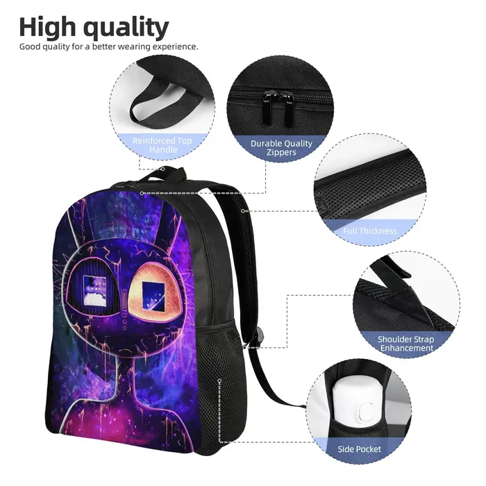 Sac à dos J-Jaxs Abstraction 2026 Movie Cool pour le sport, le lycée, la randonnée, les voyages, sac à dos de jour pour hommes et femmes, sac à bandoulière pour ordinateur portable