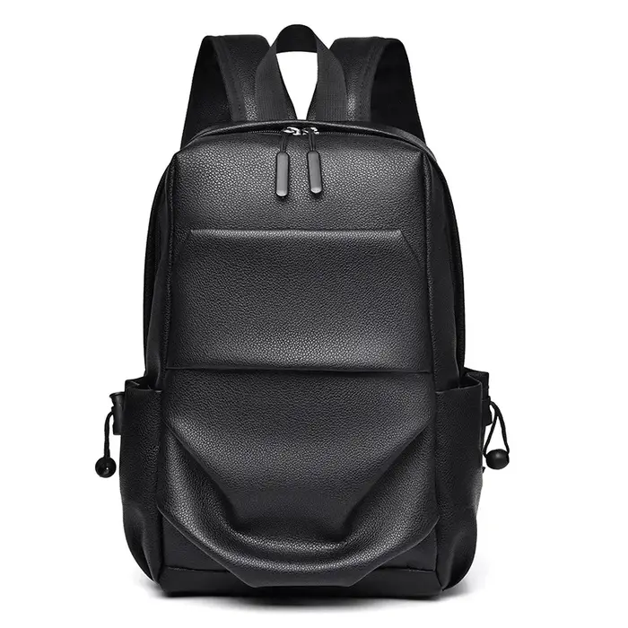 Sac à dos imperméable en cuir Pu pour hommes pour les déplacements et les voyages sacs d'école mochila hombre mini