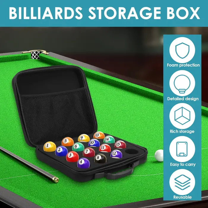 Sac pour boules de billard à 16 grilles