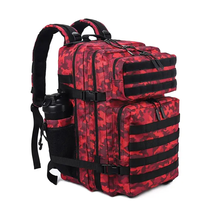 LHI 45L/35L/25L sac à dos tactique pour hommes et femmes étanche athlète salle de sport sac de plein air voyage randonnée sac à dos avec porte-bouteille
