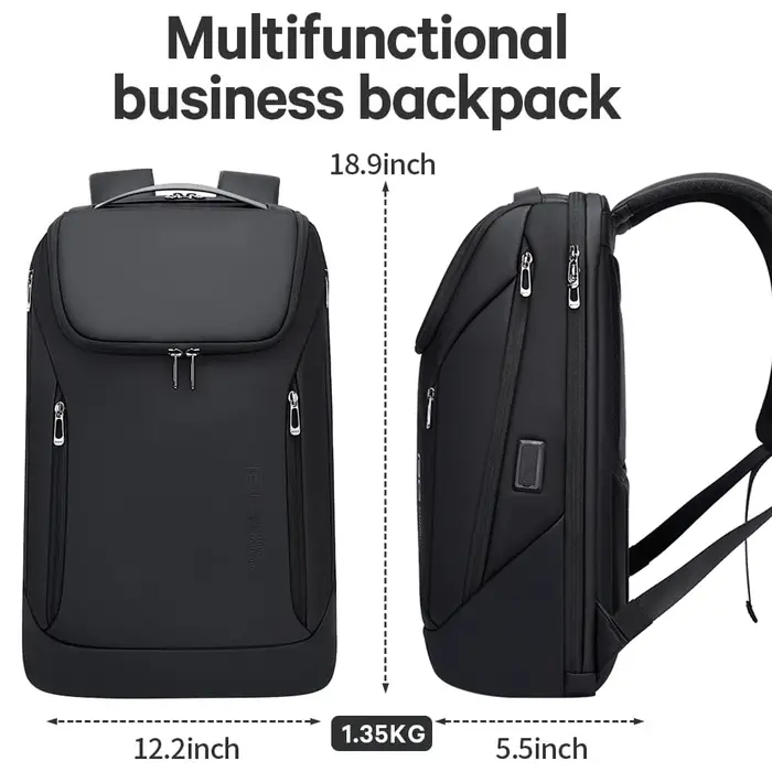 BANGE affaires sacs à dos ordinateur portable 15.6 pouces multifonctionnel étanche grande capacité t