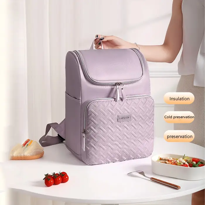 Sac de repas isolant de sac à dos de mode 17L sac à dos isolé de grande capacité-parfait pour le camping et les
