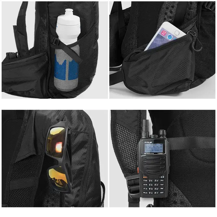 ROCKBROS Sac à dos de cyclisme léger portable grande capacité 20L sac de voyage imperméable sac à dos pour sports de plein air et trajets quotidiens