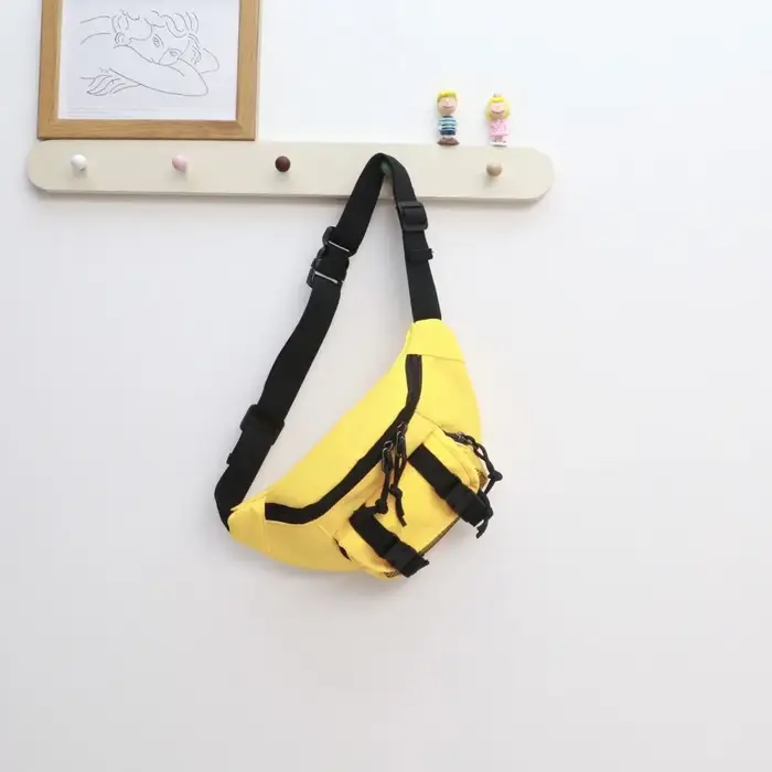 Sac banane multifonctionnel pour enfants, sac à bandoulière Oxford, sac de poitrine, grande capacité