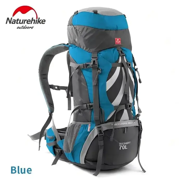 Naturehike 70L + 5L sac à dos de randonnée étanche sac d'alpinisme en plein air sac à dos souple sac