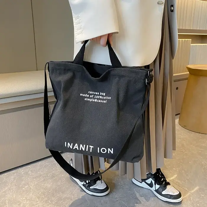 Sacs messagers japonais en toile pour hommes et femmes
