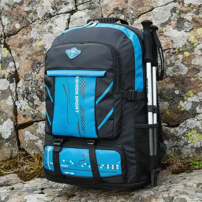 Sac à dos de sport imperméable grande capacité avec plusieurs poches et bretelles rembourrées