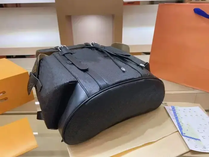 Marque de créateur sacs à dos classiques mode unisexe en cuir