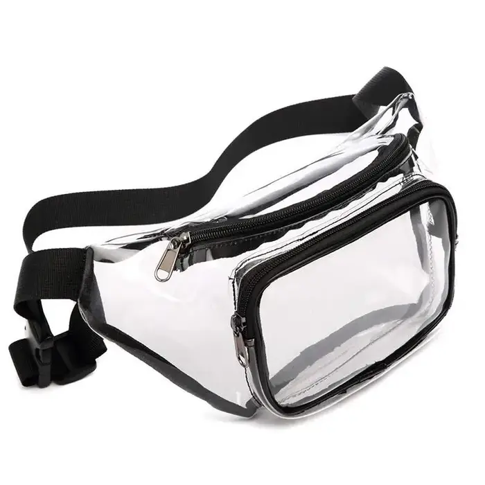 Nouvelle sacoche bandoulière transparente en PVC, approuvée pour les stades, sac unisexe pour festiv