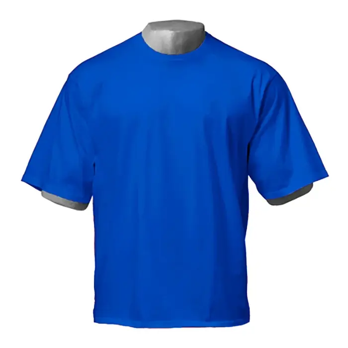 Couleur unie Gym course Sport vêtements Fitness surdimensionné chemise en coton ample hommes Hip Hop à manches courtes musculation Muscle T-shirt
