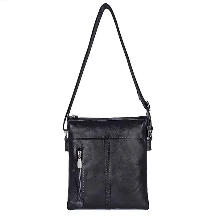 Sac à bandoulière en cuir véritable pour homme
