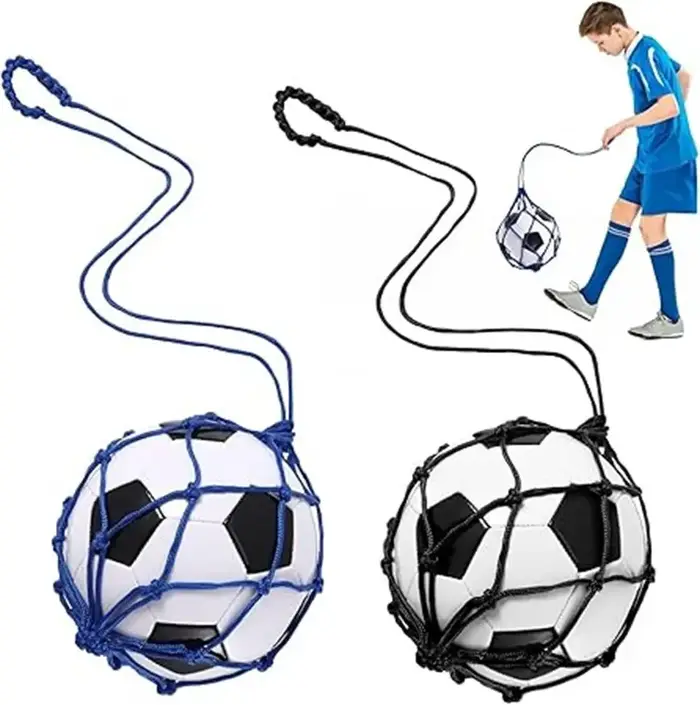 Sac de transport en nylon à maille solide pour ballons de football et de basketball