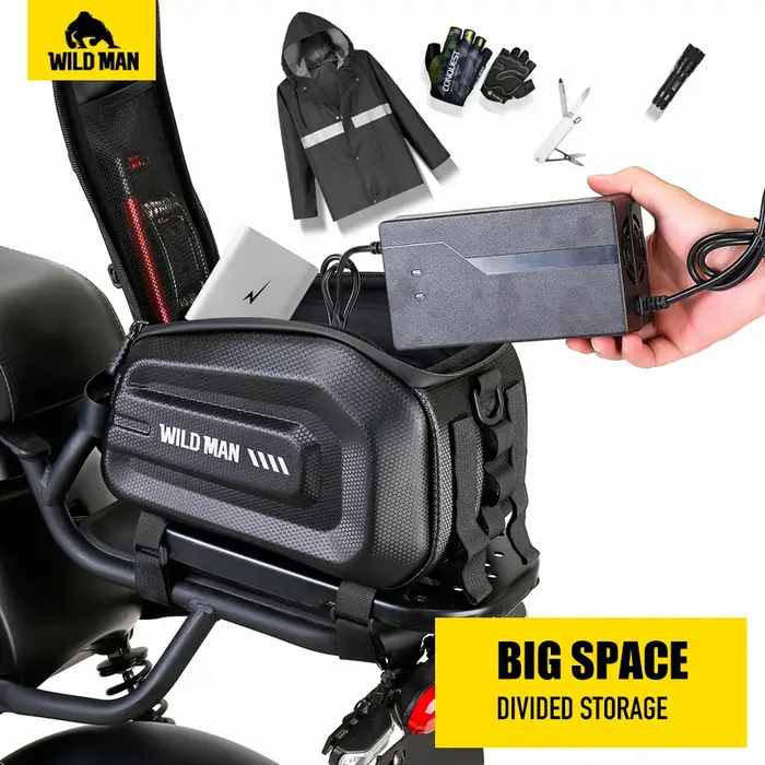 WILD MAN-Sac de vélo électrique pour étagère arrière