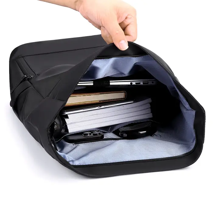 Sac à dos à roulettes pour hommes et femmes Sac à dos d'ordinateur étanche de 15