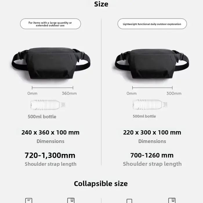 Bellroy Australia Venture Sling 6L /9L Sac de poitrine fonctionnel pour le sport et le cyclisme en plein air