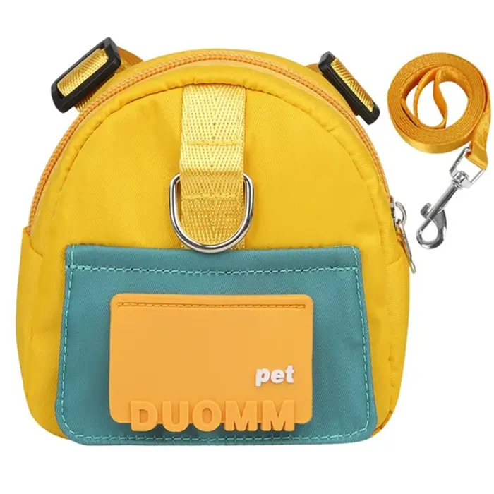 Harnais de sac à dos pour chien avec laisse, ensemble de harnais et laisse pour petits et moyens chi