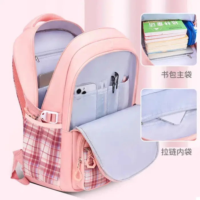 Sac à Dos d'École de Princesse Orth4WD pour Fille et Adolescent Cartable Primaire pour Enfant