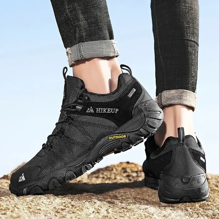 HIKEUP chaussures de randonnée antidérapantes pour hommes vêtements de plein air respirants résistan