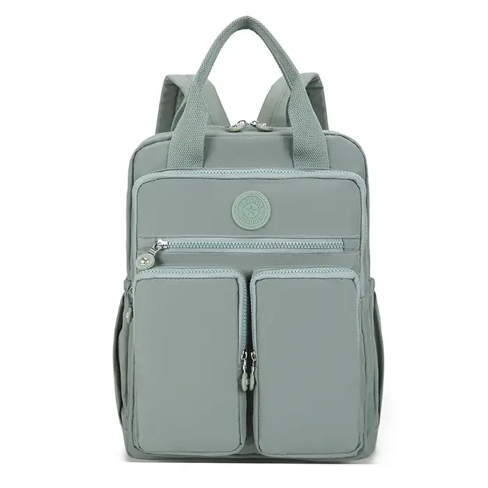 Sac d'école étudiant Version coréenne Junior lycéen mignon couleur unie sac à dos de haute qualité Double sacs à bandoulière