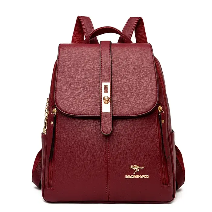 Femmes grande capacité sac à dos de haute qualité en cuir Vintage sacs