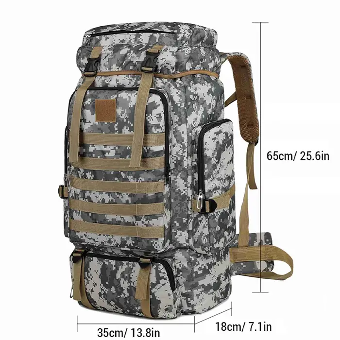 Sac à dos de randonnée de grande capacité, sac à dos d'escalade, de Camping en plein air, de Trekkin