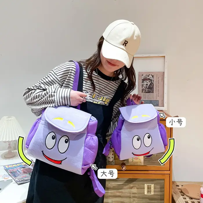 Sac à dos de dessin animé Dora l'exploratrice pour enfants, cadeau de maternelle, sac d'école bandou
