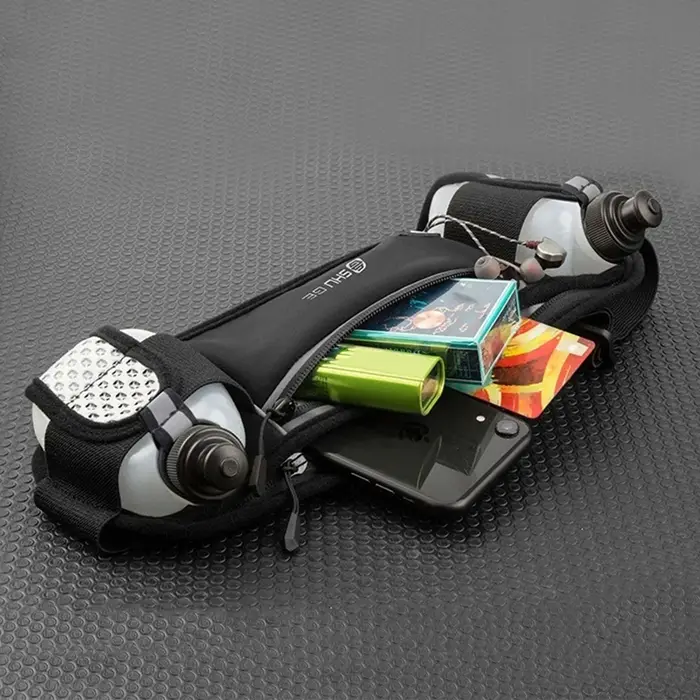 Ceinture de course avec bouteilles