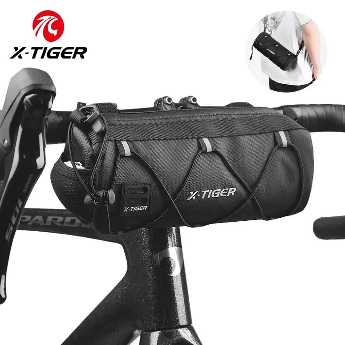 X-TIGER Vélo Sac Portable Guidon Multi-usages Grande Capacité Sac À Dos VTT Vélo De Route Cadre Tube