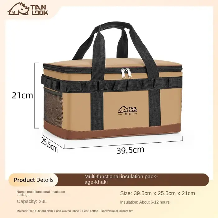 TANLU sac isolé sac de glace en plein air Portable Camping grande capacité étanche refroidisseur domestique