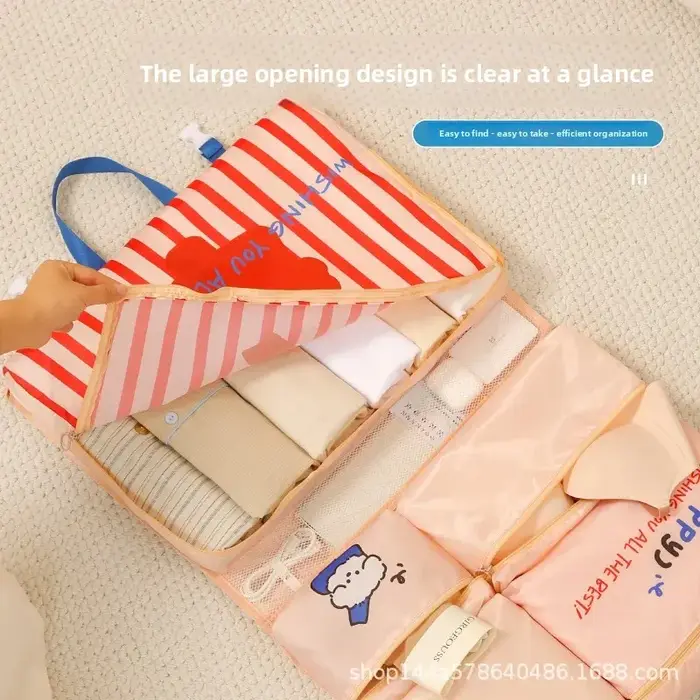 Sac de rangement de voyage pliable suspendu