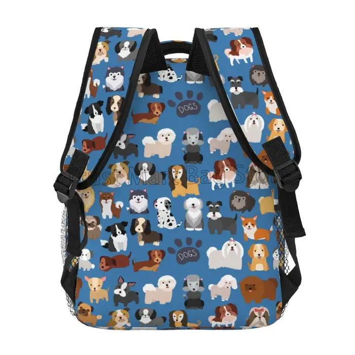 Grand Sac à Dos Mignon avec Chiot Imprimé pour Enfant