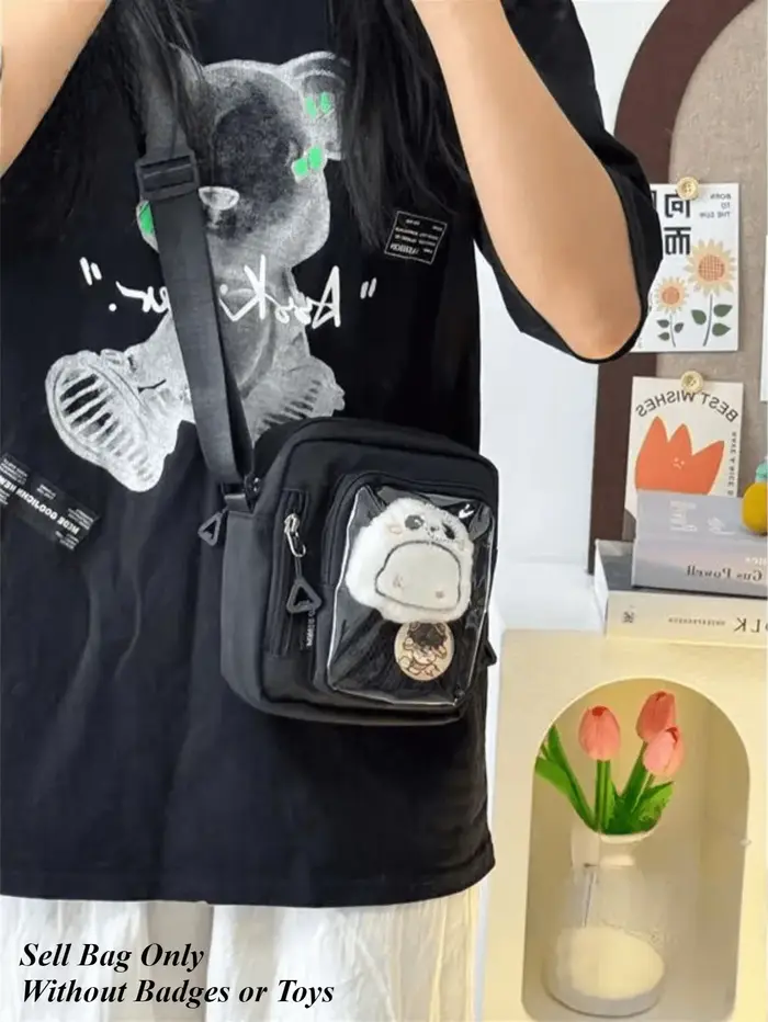 Mini Itabag femmes coréennes décontracté sacs à bandoulière poche transparente petit sac à bandouliè