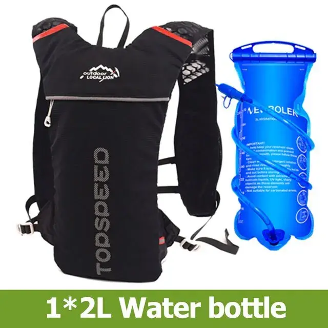 NEWBOLER Trail Running-sac à dos ultra-léger 5L, gilet d'hydratation en cours d'exécution, marathon, sac à eau pour vélo 2L