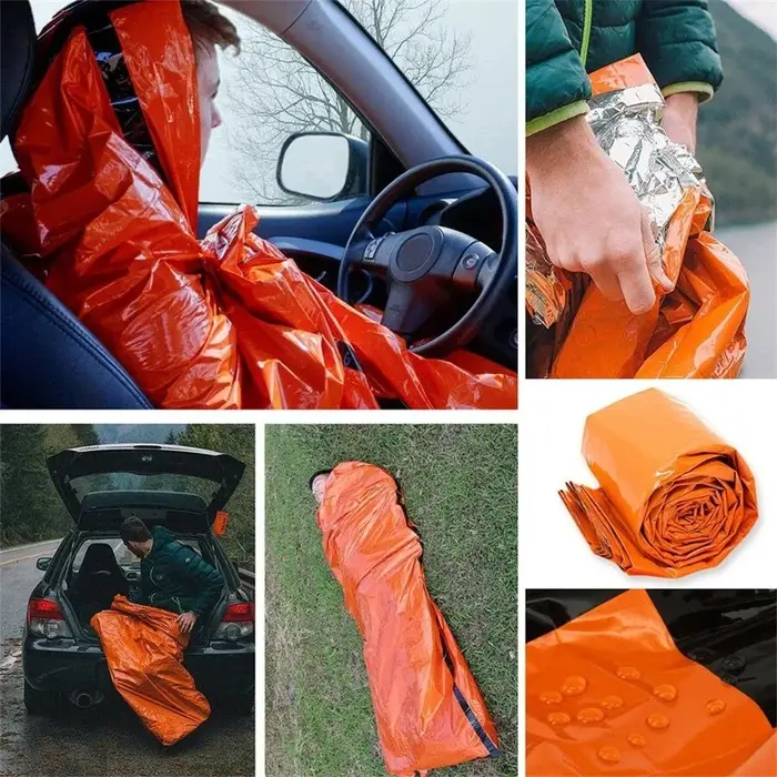 Sac de couchage de survie d'urgence Portable et étanche