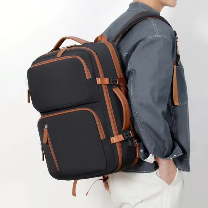 Sac à dos unisexe de grande capacité extensible, sac de voyage pour ordinateur portable, sac à bando