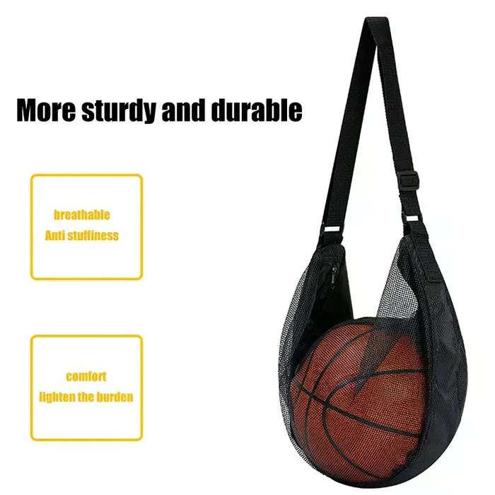 Sac de transport individuel pour ballon avec poche zippée