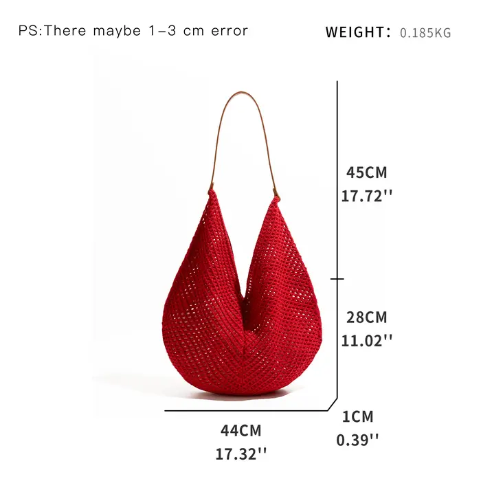 MABULA décontracté tissé plage grande capacité sac à bandoulière ample évider tissage sous les bras sacs vacances fourre-tout sac à main pour les femmes